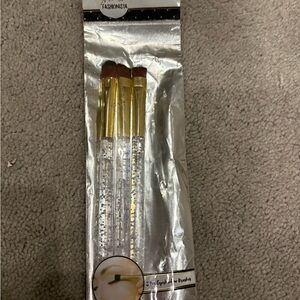 Gold and Silver Makeup Brush Set